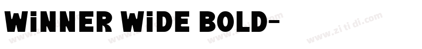 Winner Wide Bold字体转换